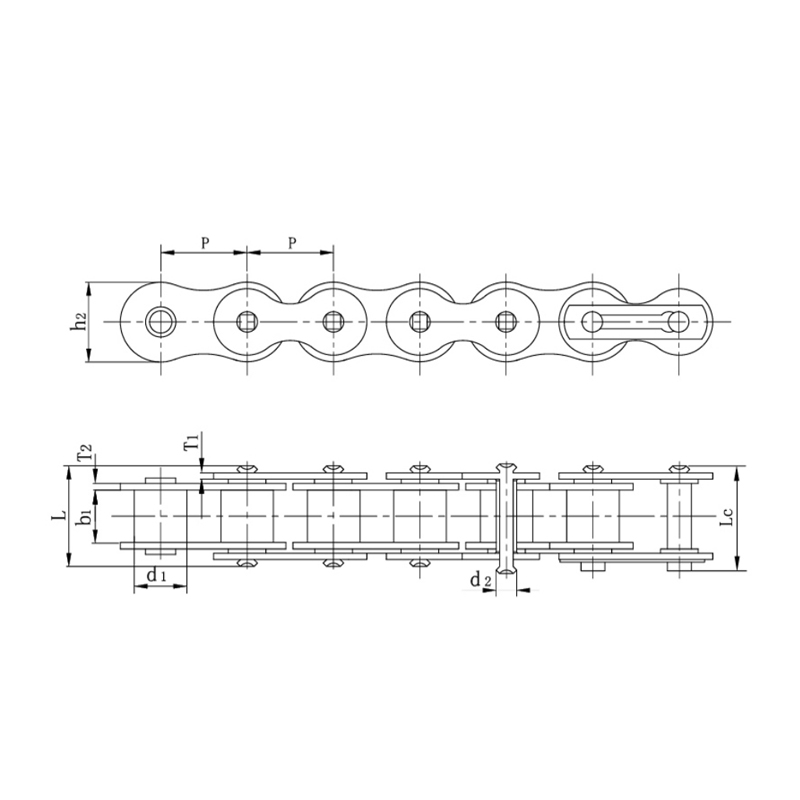 سلاسل الدراجات النارية على شكل حرف X