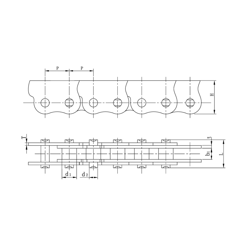 سلاسل مضادة للقوس الجانبي مقاومة للشيخوخة مصنوعة بحرفية جيدة للأبواب والنوافذ الأوتوماتيكية